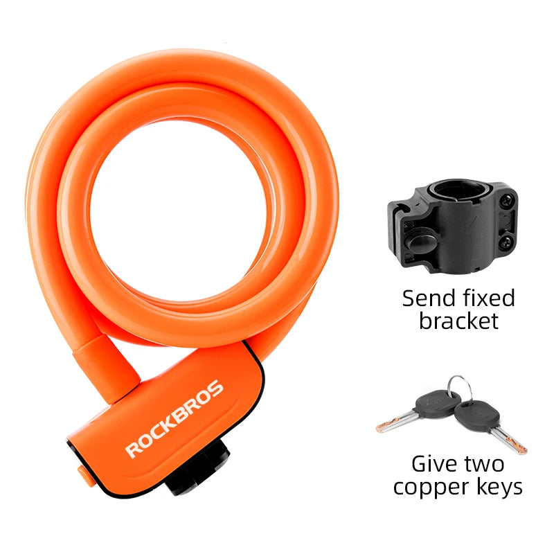 Steel Cable Bike Lock with Keyless Quick Lock