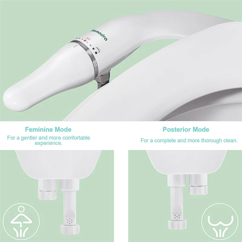 Ultra-Slim Toilet Bidet Attachment with Adjustable Water Pressure