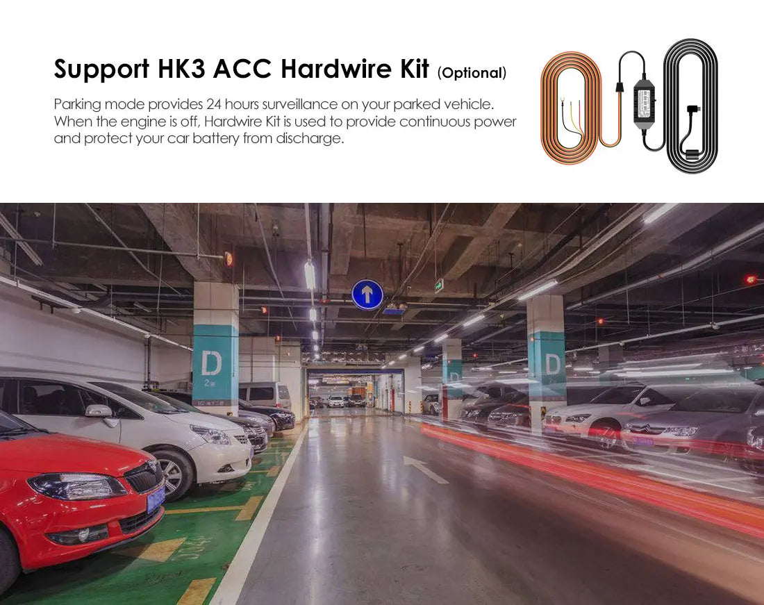 VIOFO A119 V3 2K Quad HD Dash Cam with Night Vision & Parking Mode