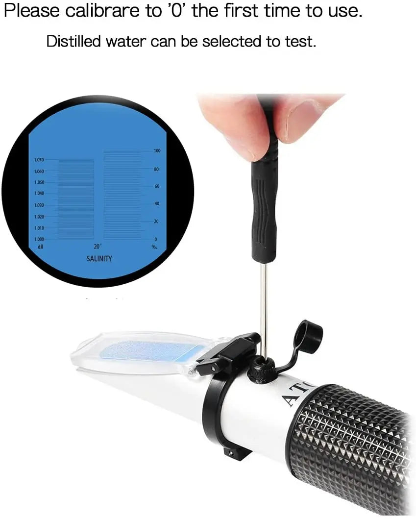 Salinity Refractometer with Automatic Compensation