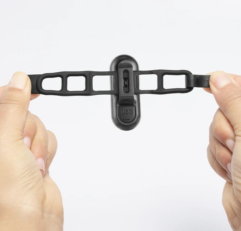 USB Rechargeable Bicycle Rear Light, 5 Modes