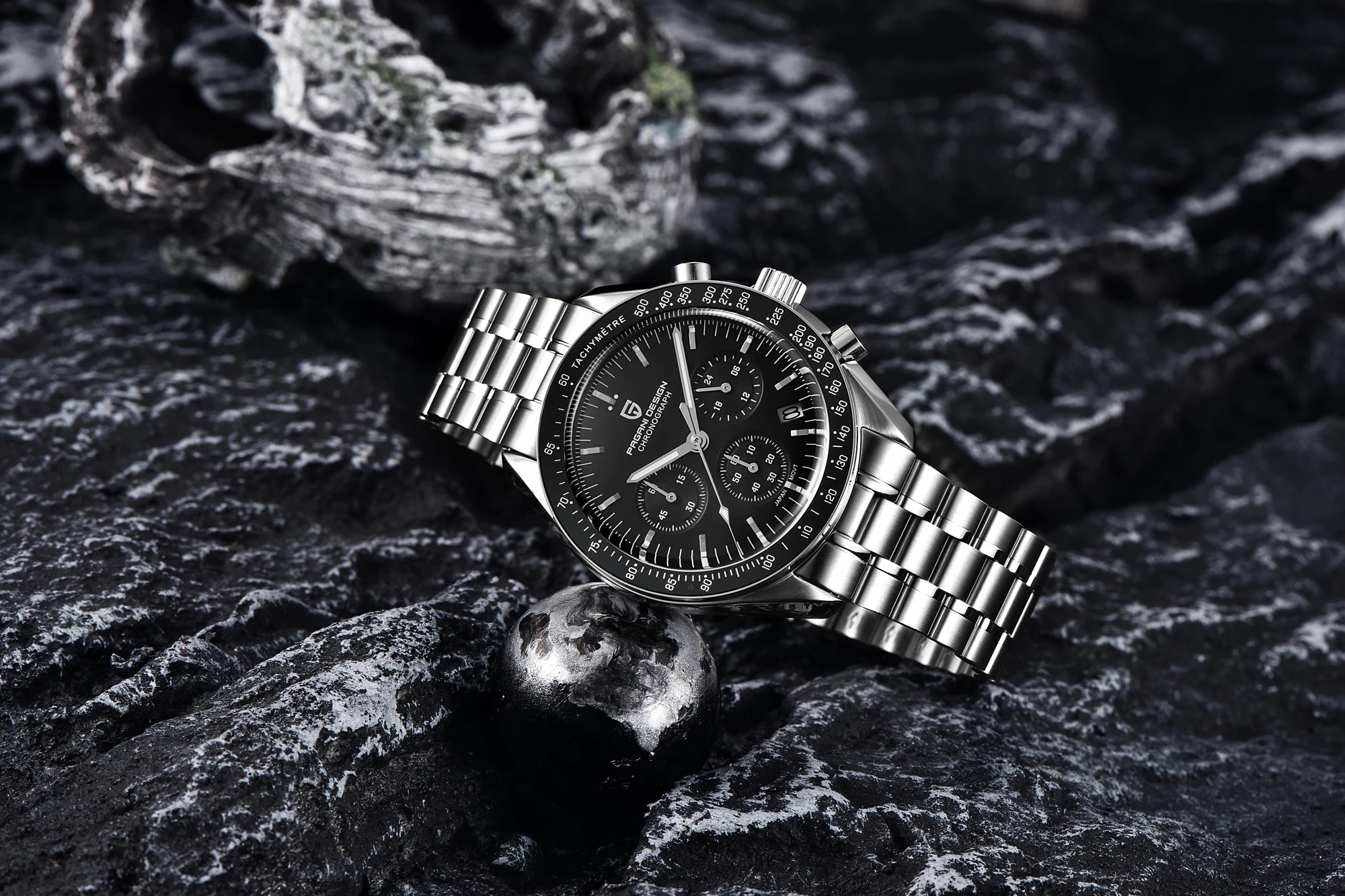 Pagani Design Moonwatch Chronograph Quartz Men's Steel Watch