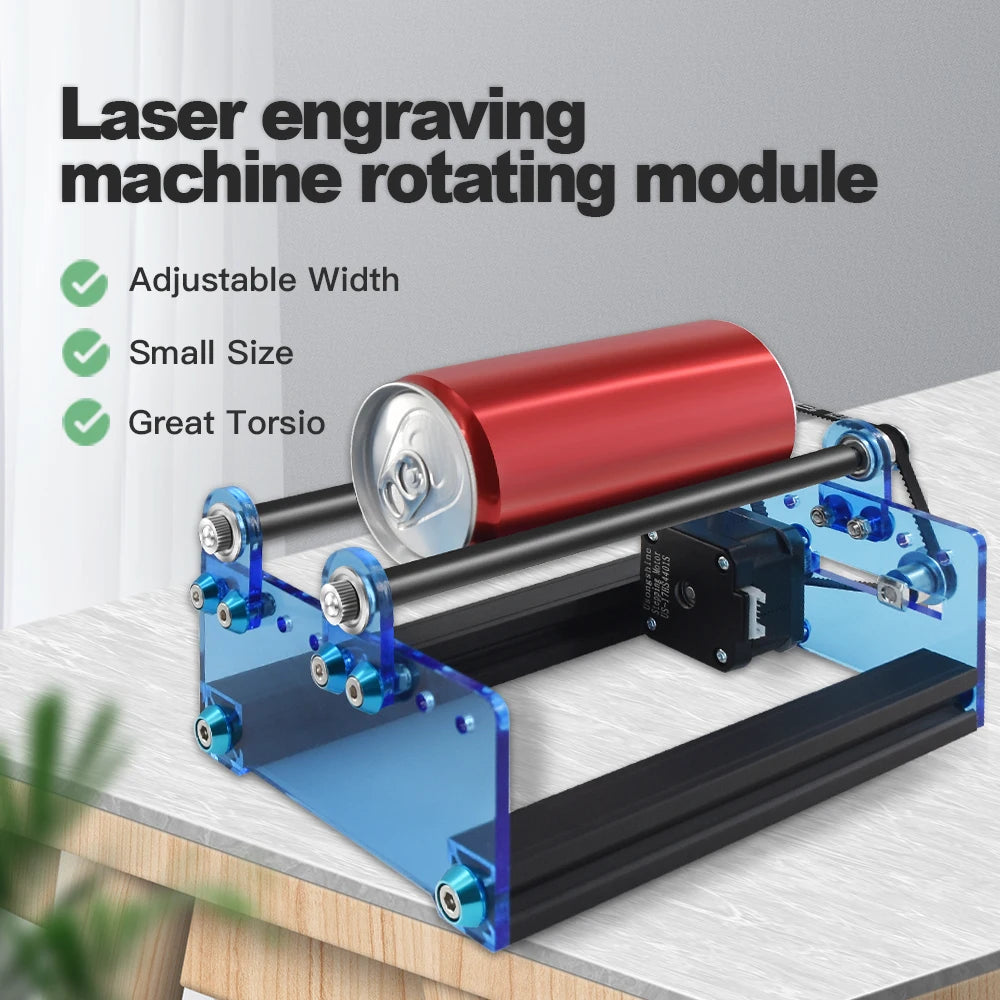 Rotující modul osa Y a svislé vyrovnávací rámy pro laserové gravírovací stroje