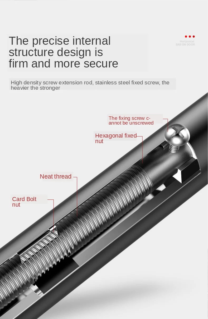 Large Adjustable Door Horizontal Bar for Home Training
