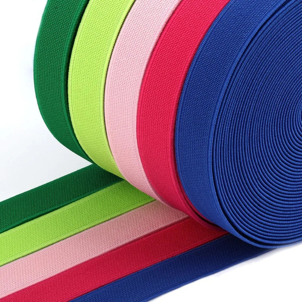 15/20/25mm Elastisches Band Hoch-elastisches Gummiband Elastische Schnur DIY Spitzenkanten Näherei Taille Gürtel Bekleidungszubehör