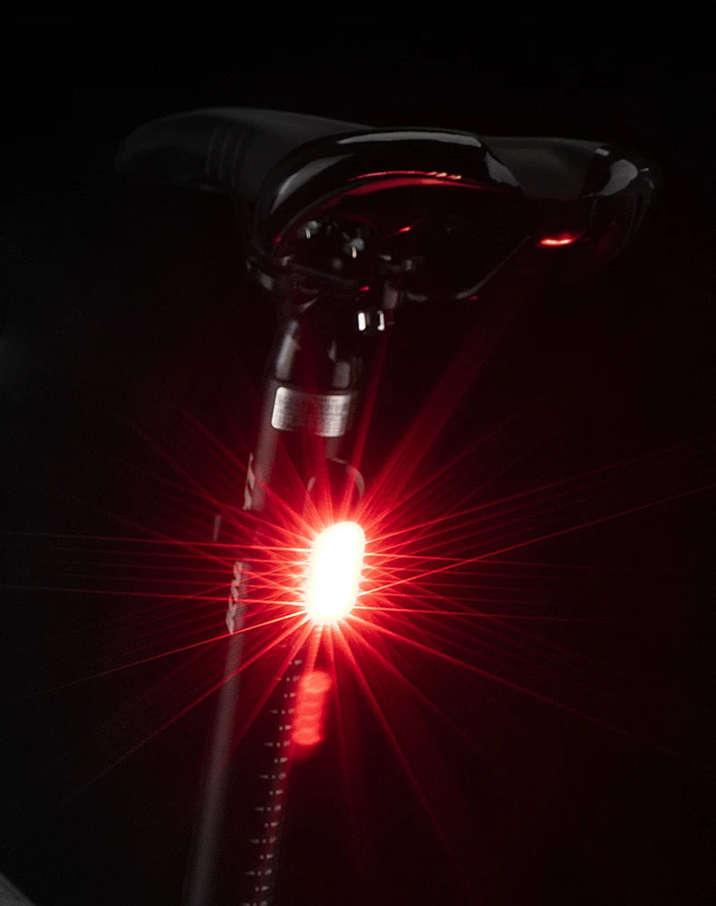 USB Rechargeable Bicycle Rear Light, 5 Modes