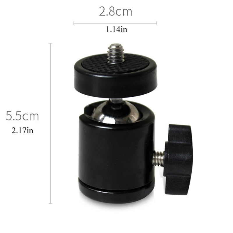 Mini Aluminium Ball Head with 1/4 Inch Fitting