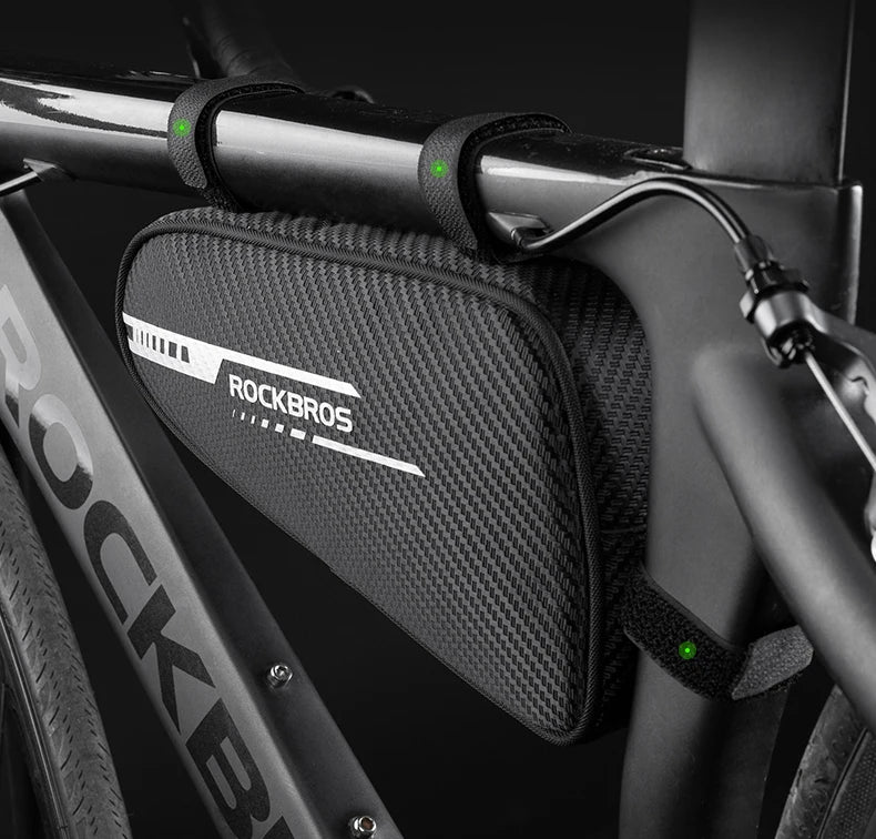 ROCKBROS 1.2L Bike Frame Triangle Bag Rainproof Reflective
