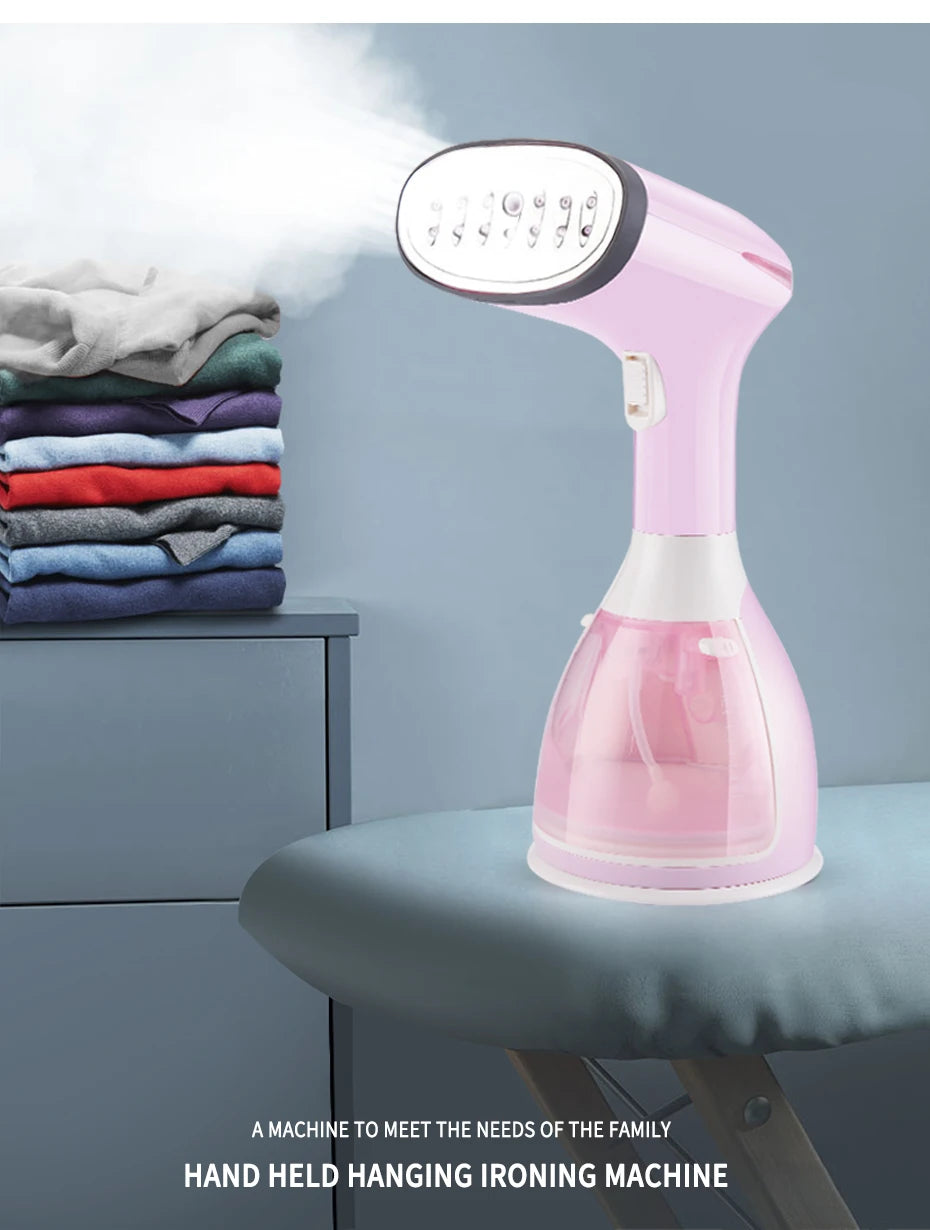 saengQ Handheld Garment Steamer 1500W Electric Household Fabric Steam Iron 280ml Portable Vertical Fast-Heat For Clothes Ironing 