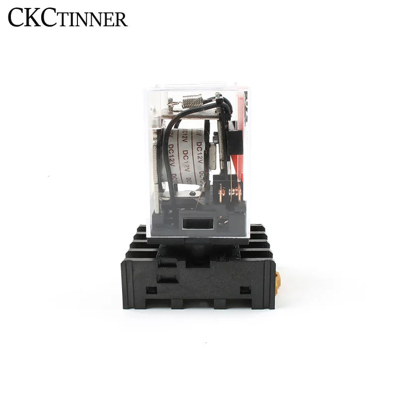 Relé eletromagnético MK2P de 8 pinos com base PF083A