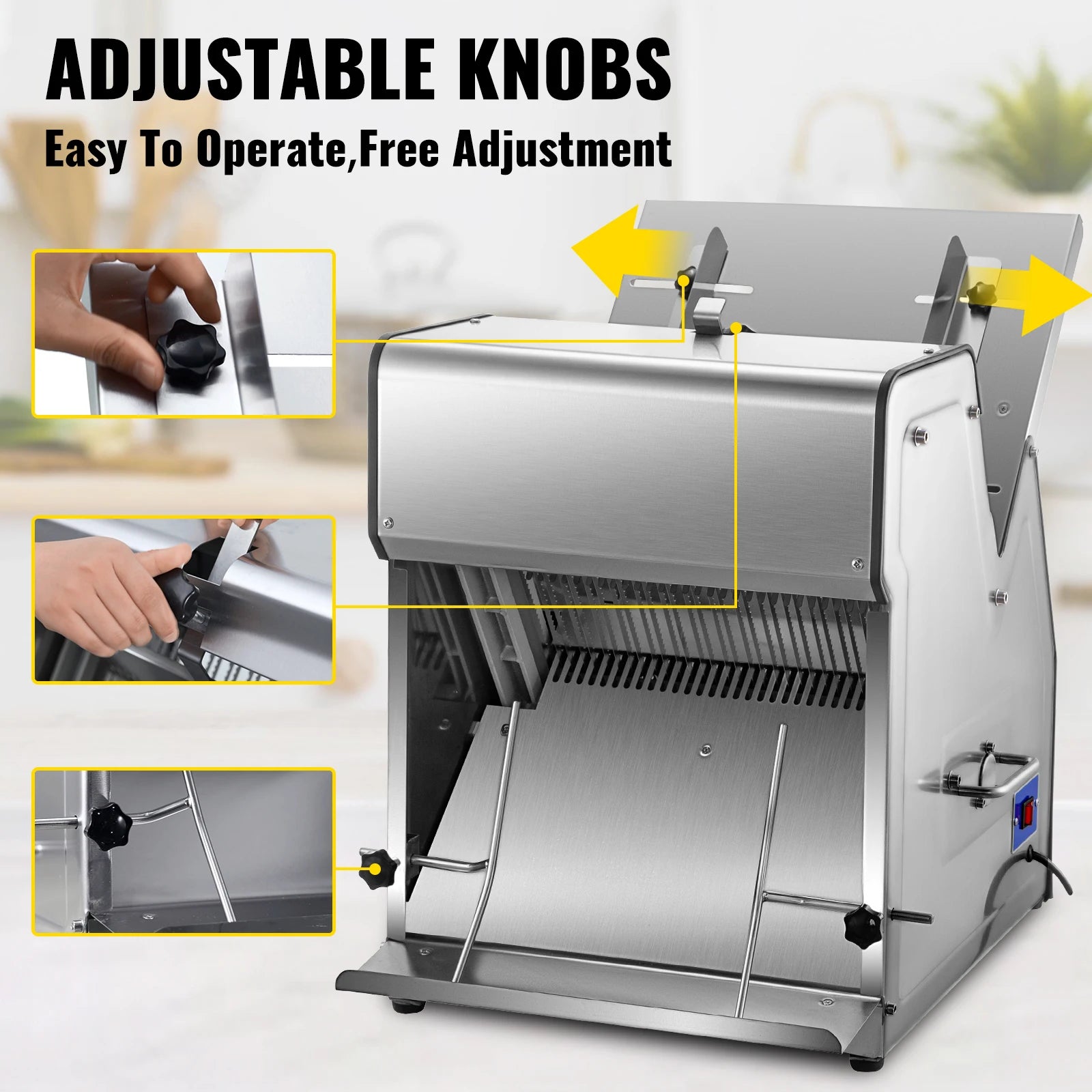 Commercial Electric Bread Slicer 31 Slice 12mm Stainless Steel