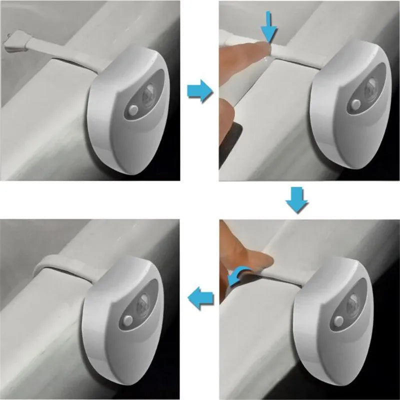 USB Rechargeable Motion Sensor Toilet Night Light 16 Colors