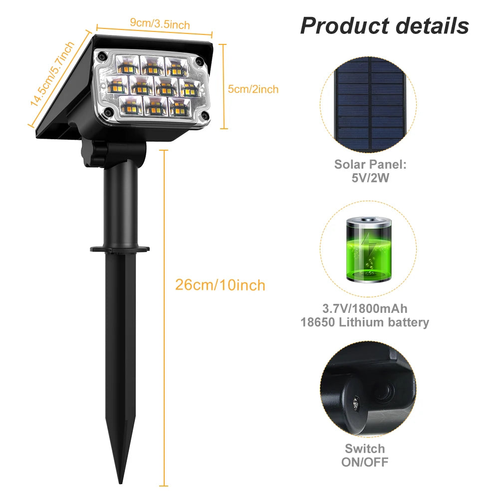 TS-G2202-V2 Solar-Gartenspot, IP65