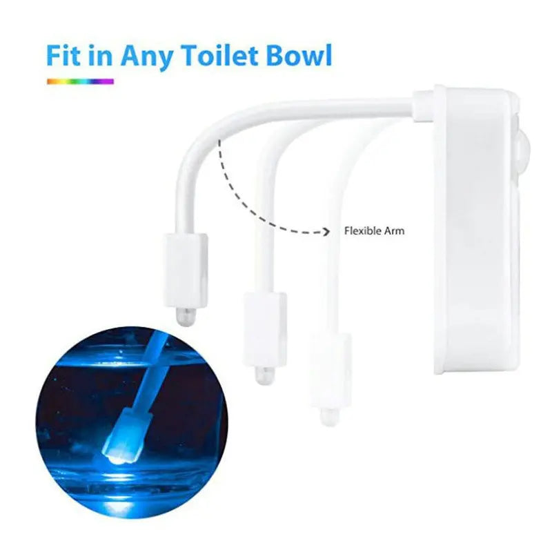 USB Rechargeable Motion Sensor Toilet Night Light 16 Colors