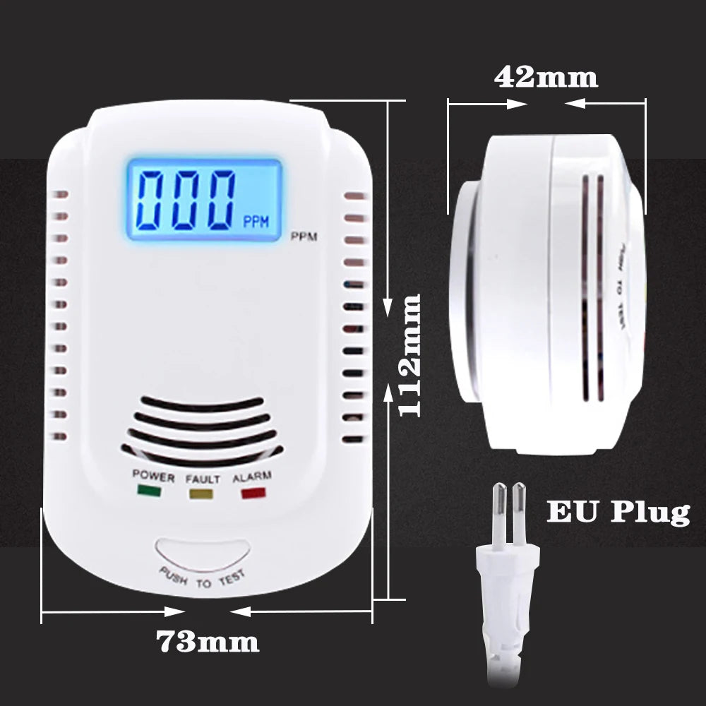 Gas Detector and Carbon Monoxide Alarm for Home Safety