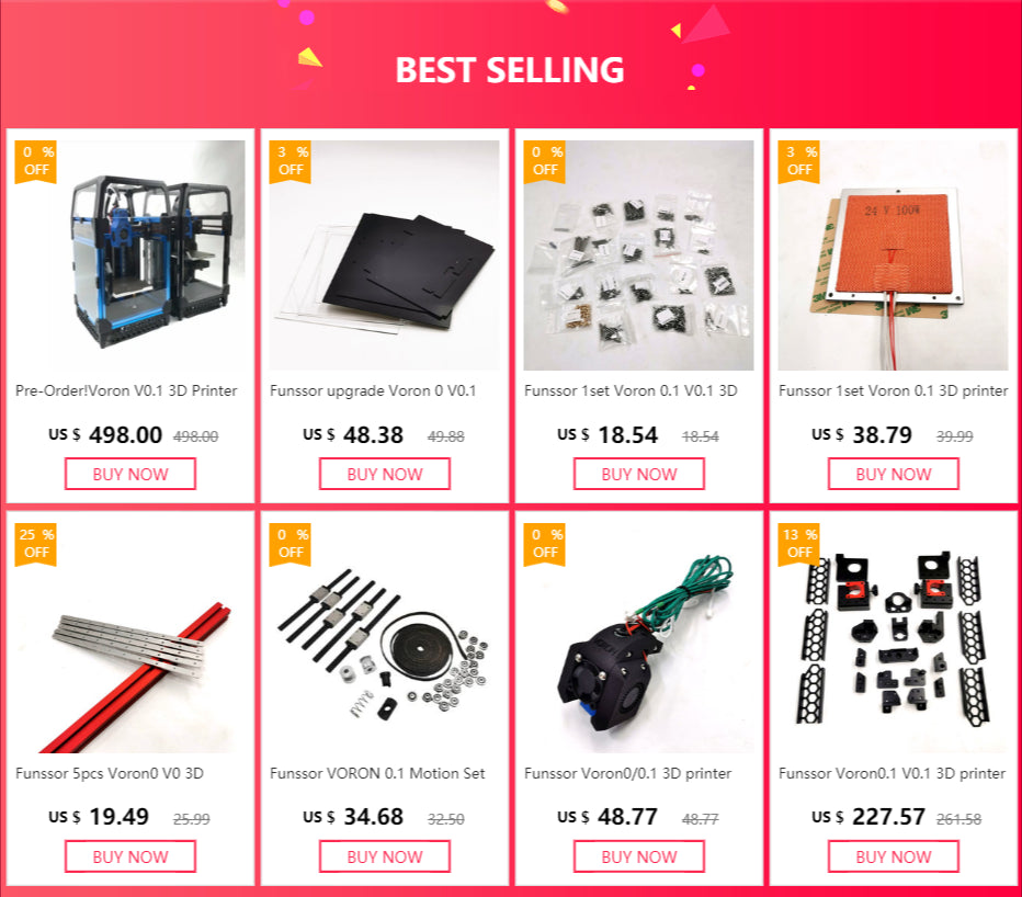 Ender 3 NG V1.2 CoreXY Conversion Hardware Screw & Nut Kit