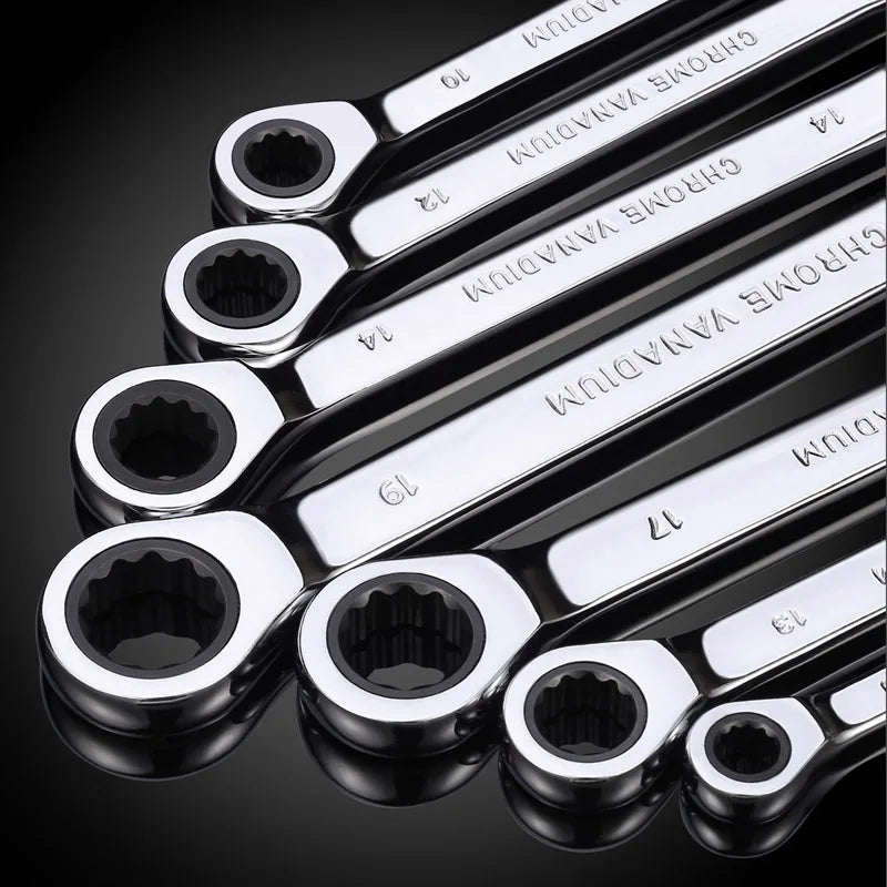 Ratcheting Combination Wrench Sets