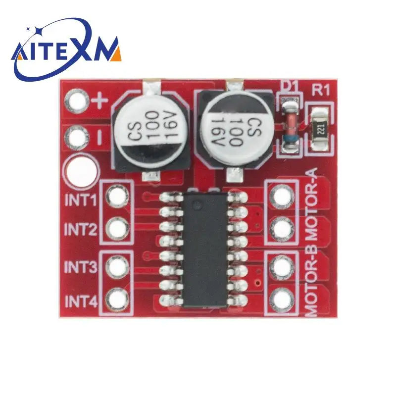 L298N-modul til DC-motorstyring med dobbelt H-bro