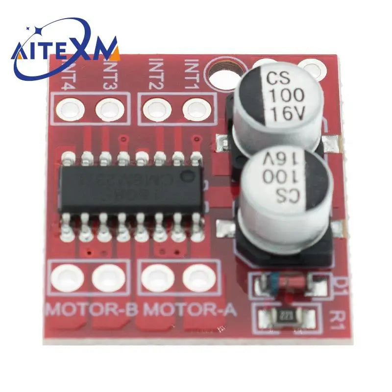 L298N-modul til DC-motorstyring med dobbelt H-bro