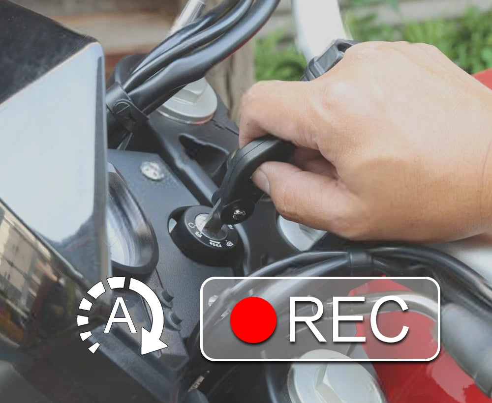 SYS VSYS Dual Motorcycle DVR 1080P Action Camera Recorder Front & Rearview Waterproof Motorcycle Dash Cam Black Night Vision Box 