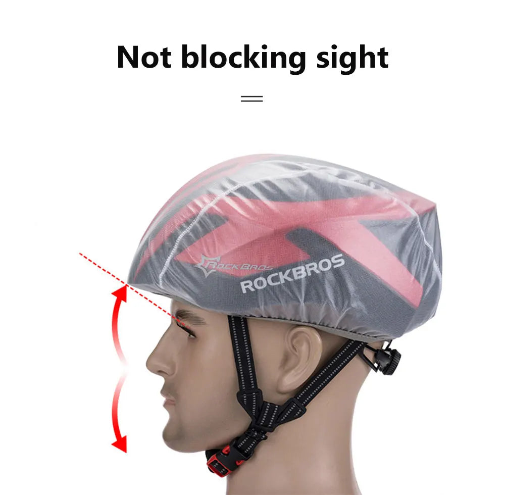 Capacete de bicicleta proteção contra chuva e vento