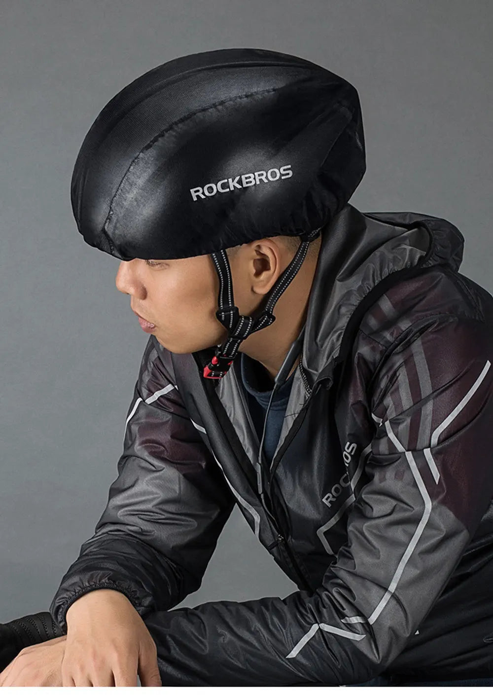 Capacete de bicicleta proteção contra chuva e vento
