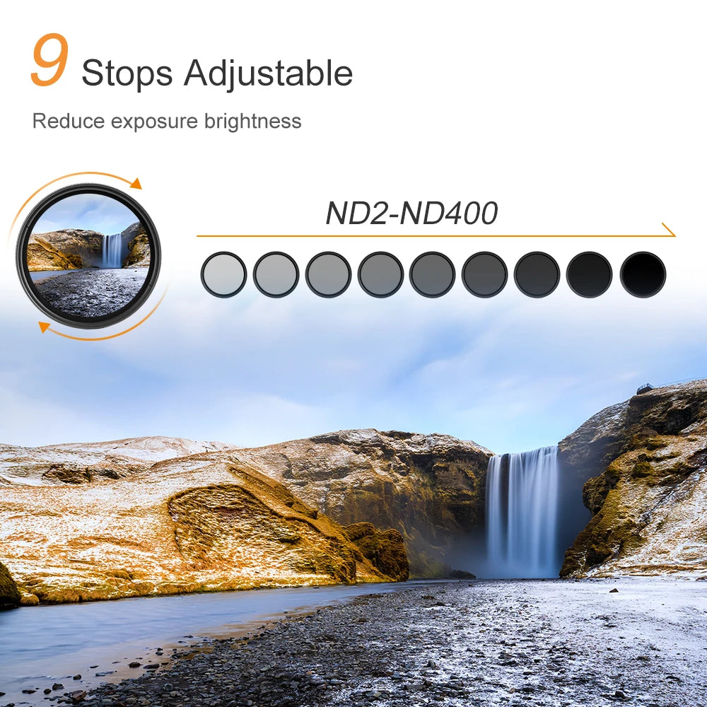 ND2-ND400 Variabelt neutralt tätningsfilter