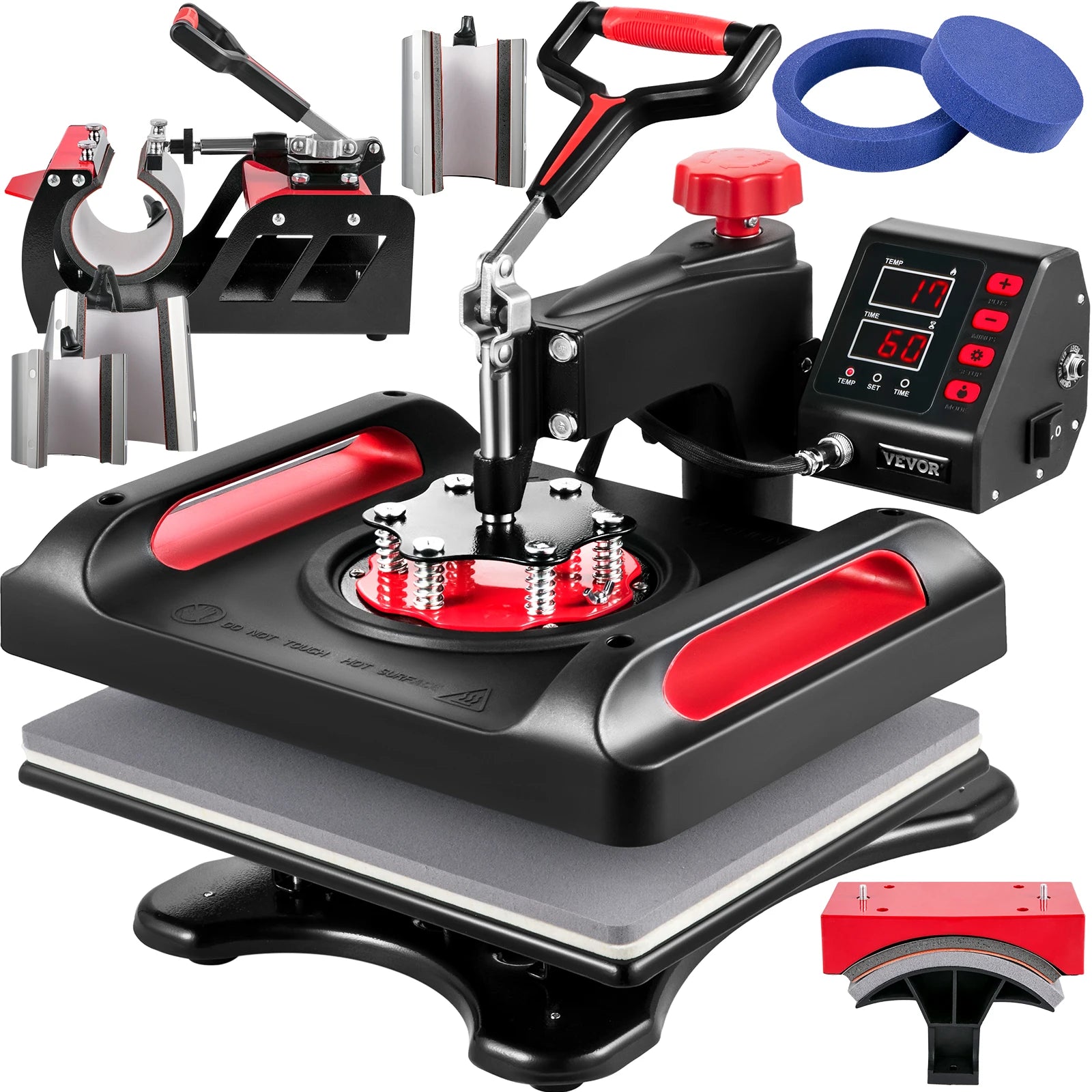 8-in-1 Heat Press Machine 12x15 Combo for T-Shirts, Mugs, Caps