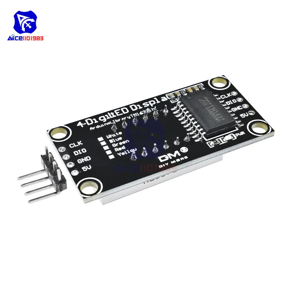 وحدة شاشة LED رباعية الخانات وذات 7 مقاطع TM1637