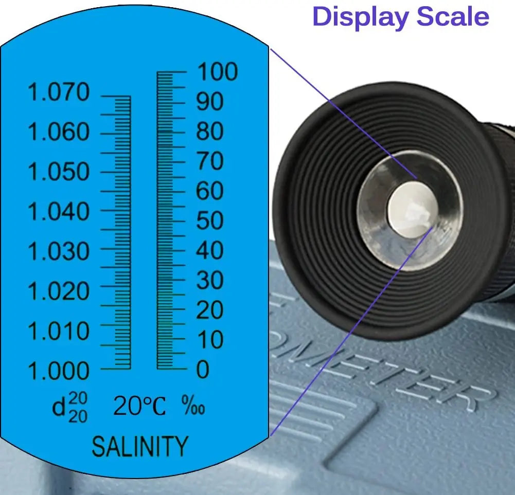 Salinity Refractometer with Automatic Compensation