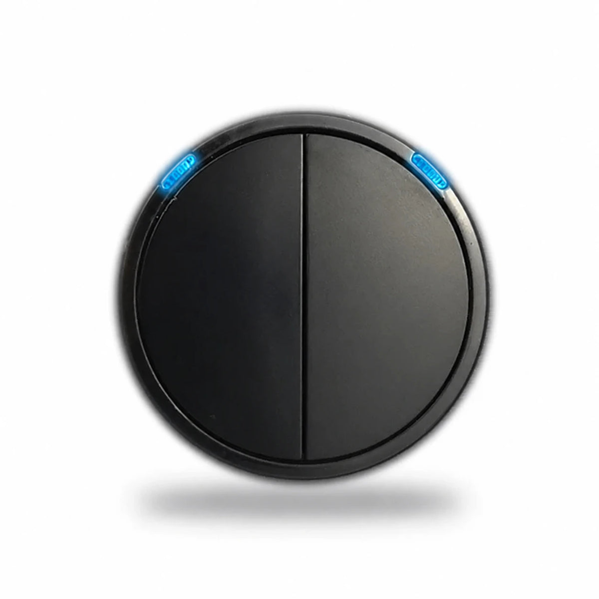 Opções de interruptores de parede modulares L6 em vidro preto