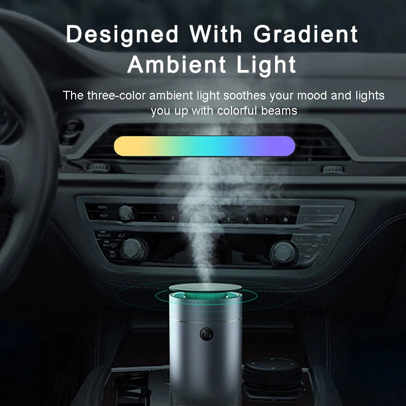Baseus Car Diffuser Humidifier Auto Air Purifier Aromo Air Freshener with LED Light For Car Aroma Aromatherapy Diffuser 