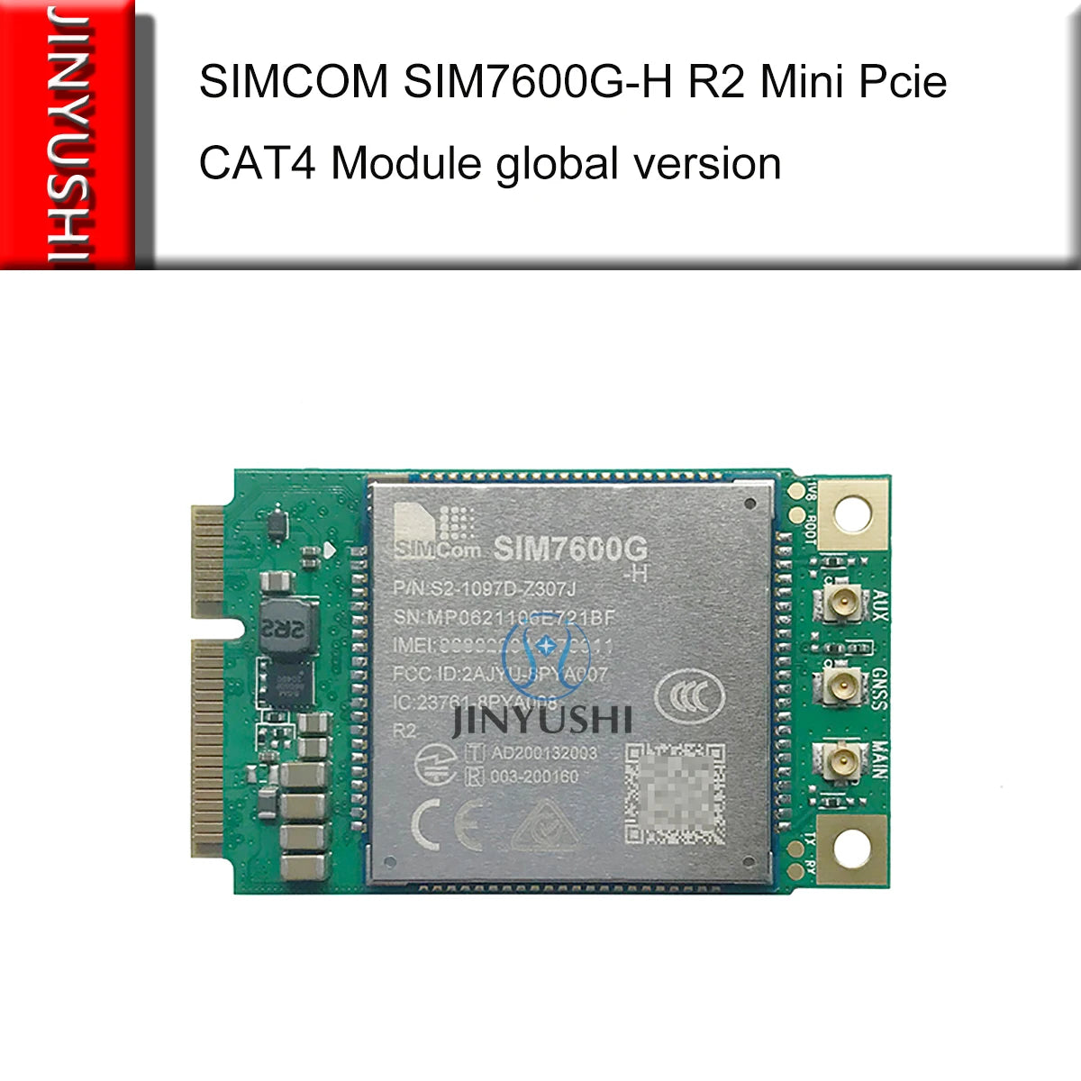 Modulo SIM7600G-H R2 Mini PCIe 4G LTE CAT4 Versione Globale