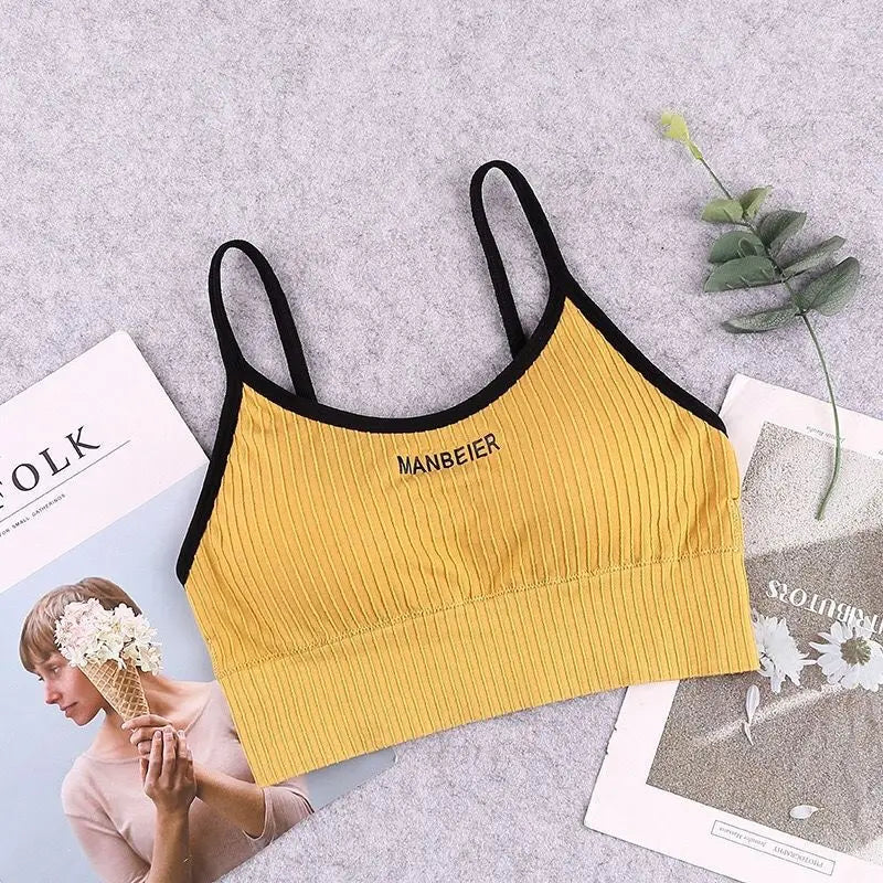 Braletă crop din bumbac – Opțiuni de culoare