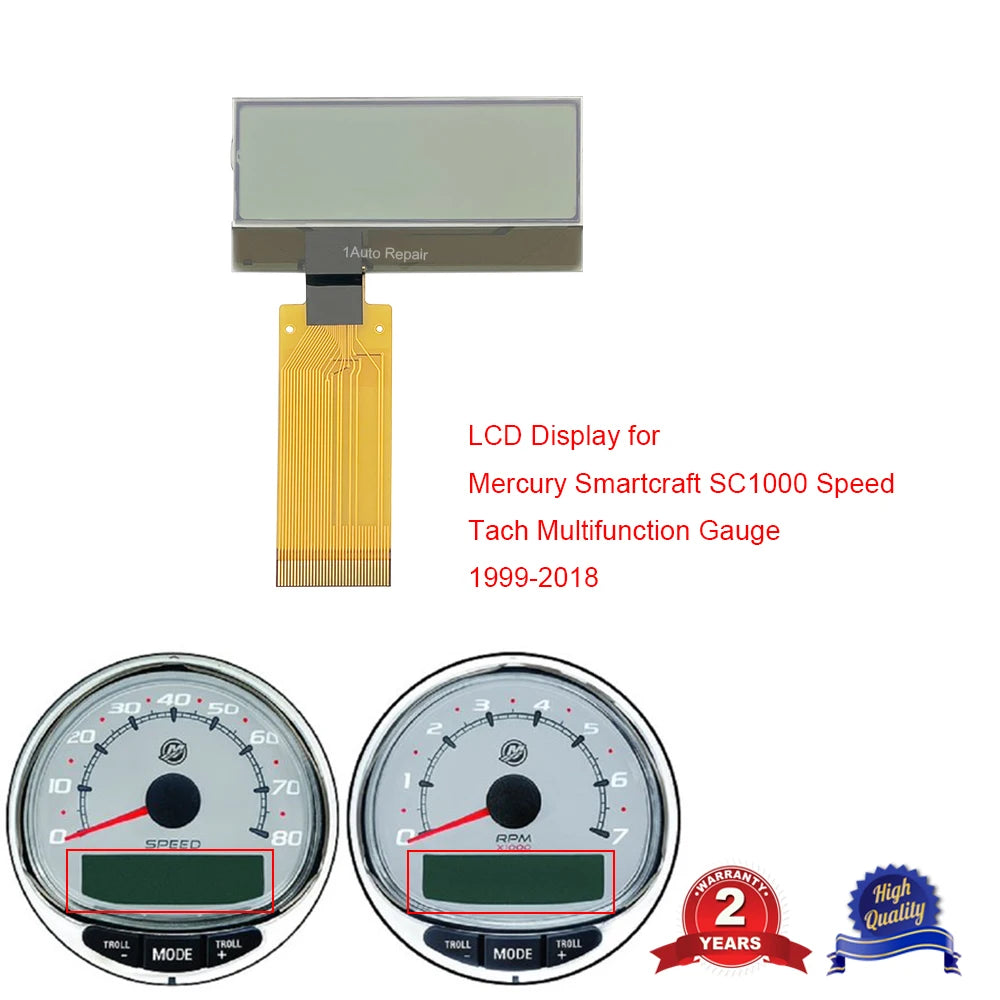 Vervangend lcd-scherm voor Mercury SmartCraft SC1000-meters