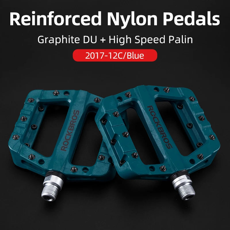 Ultralight Bike Pedals with Sealed Bearings and Wide Anti-Slip Platform