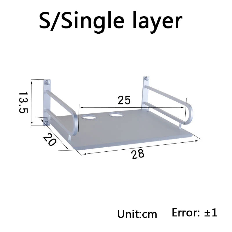Metal Wall Shelves for Routers and TV Boxes
