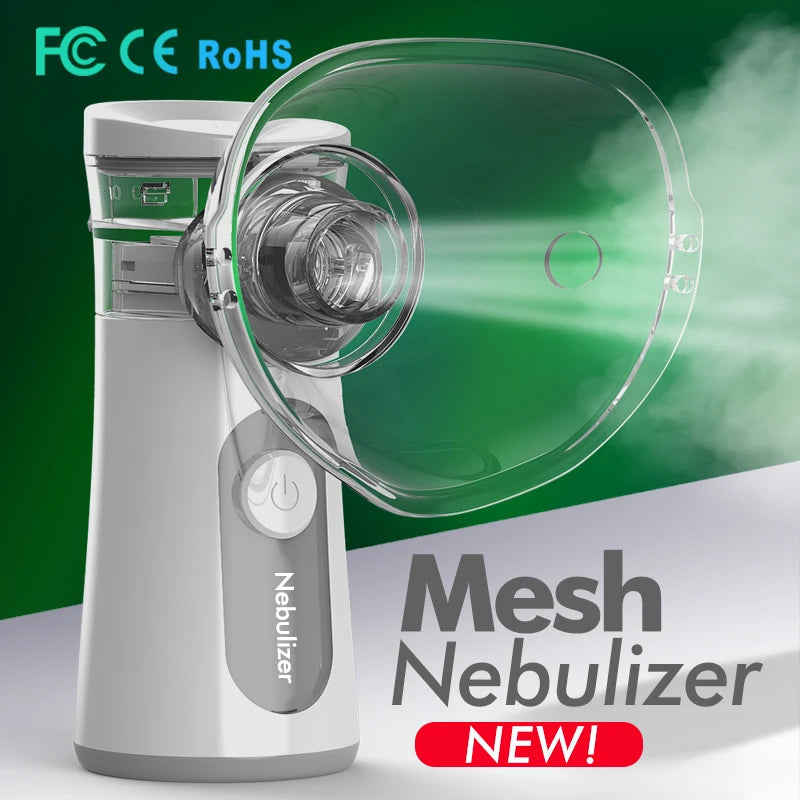 Handheld Portable autoclean Inhale Nebulizer Mesh Atomizer silent inhaler nebuliser inhalator for kids nebulizador portatil 