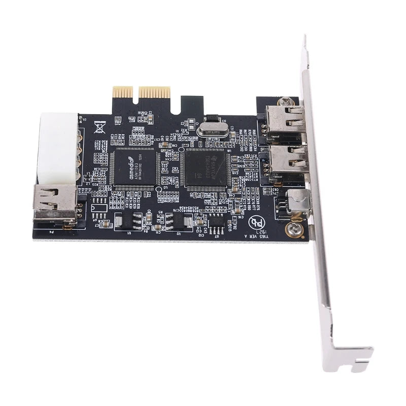 Drie-poorts PCIe FireWire uitbreidingskaart