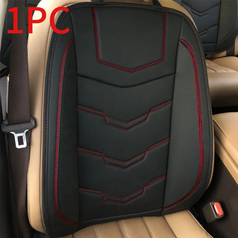 SEAMETAL Wrapped Car Seat Cover Anti Scratch Wear-Resistant Vehicle Seat Protector Cushion PU Leather Breathable Auto Chair Pad