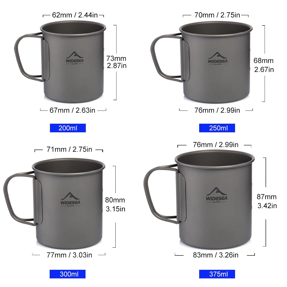 Camping Titanium Mug 0.6L