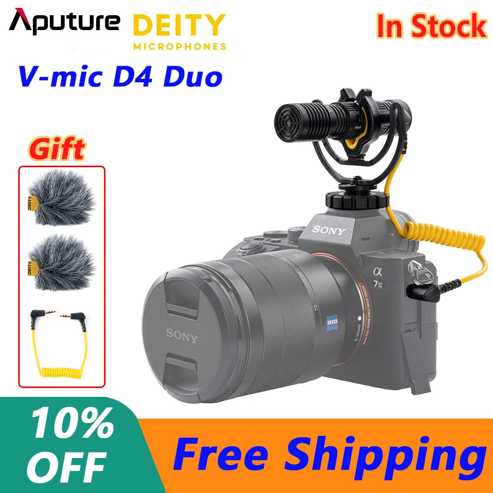 D4 Duo Dual-Capsule Camera Microphone