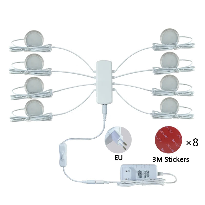 Skříňová LED světla 12 V - samostatná svítidla a sada
