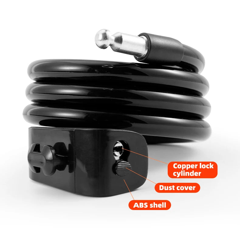 Steel Cable Bike Lock with Keyless Quick Lock