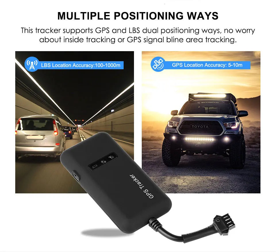 GT02D cu 4 fire pentru vehicul autovehicul motocicletă detector GPS TK110 GT02A ACC alarmă vibrație alarmă oprire alimentare cu releu Android Apple APP