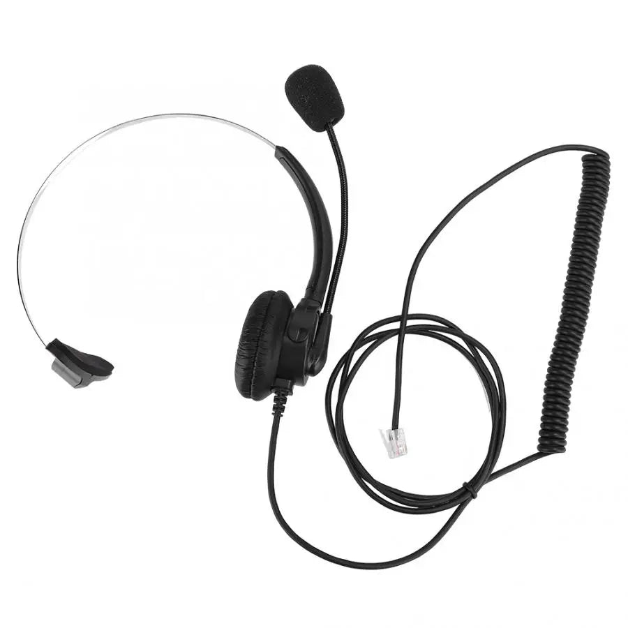 Wired Monaural Headset for Compatible Desk Phones