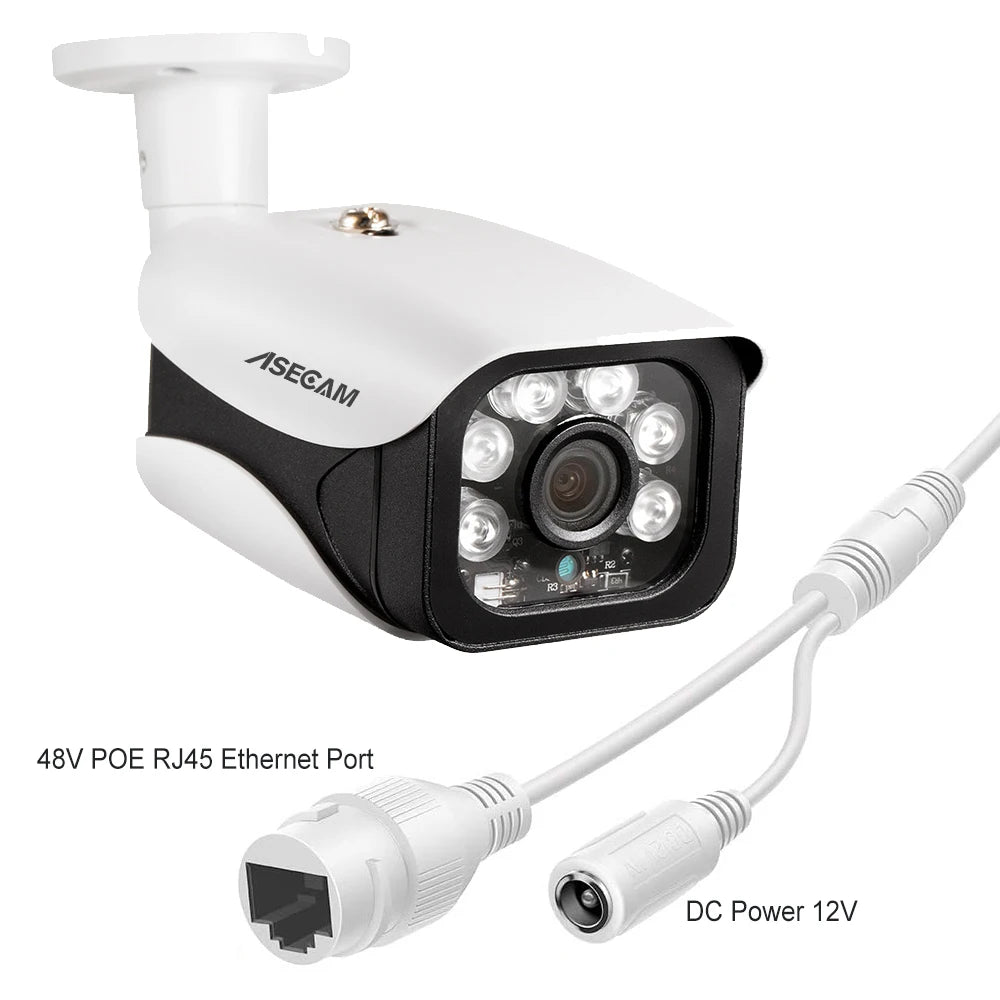 8MP 4K IP Camera Outdoor H.265 Onvif Bullet CCTV Array Night Vision IR 4MP POE Video Security Camera 