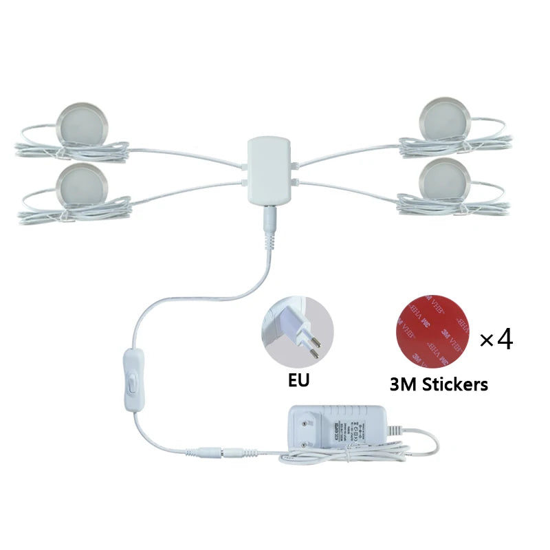 Skříňová LED světla 12 V - samostatná svítidla a sada