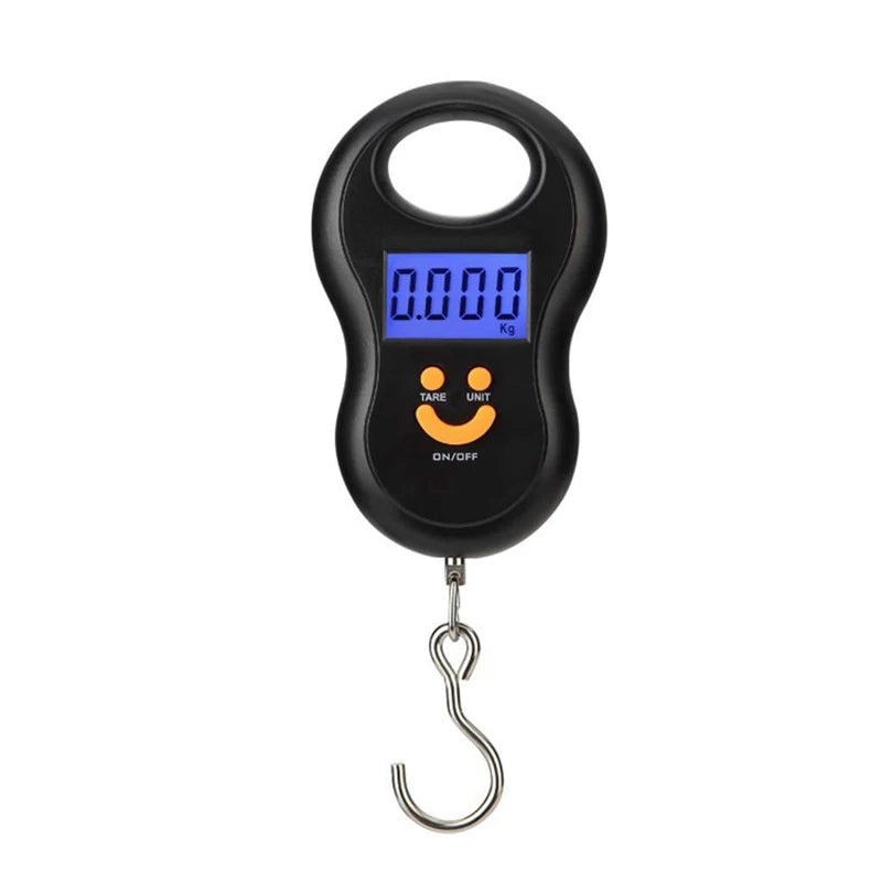 Electronic 50Kg 10g Hanging Scale LCD Kitchen Digital Scale BackLight  Fishing Weights Pocket Scale Travel Luggage Scales 