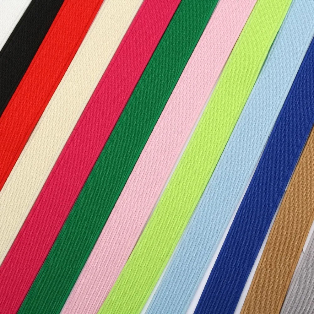 15/20/25mm Elastisches Band Hoch-elastisches Gummiband Elastische Schnur DIY Spitzenkanten Näherei Taille Gürtel Bekleidungszubehör